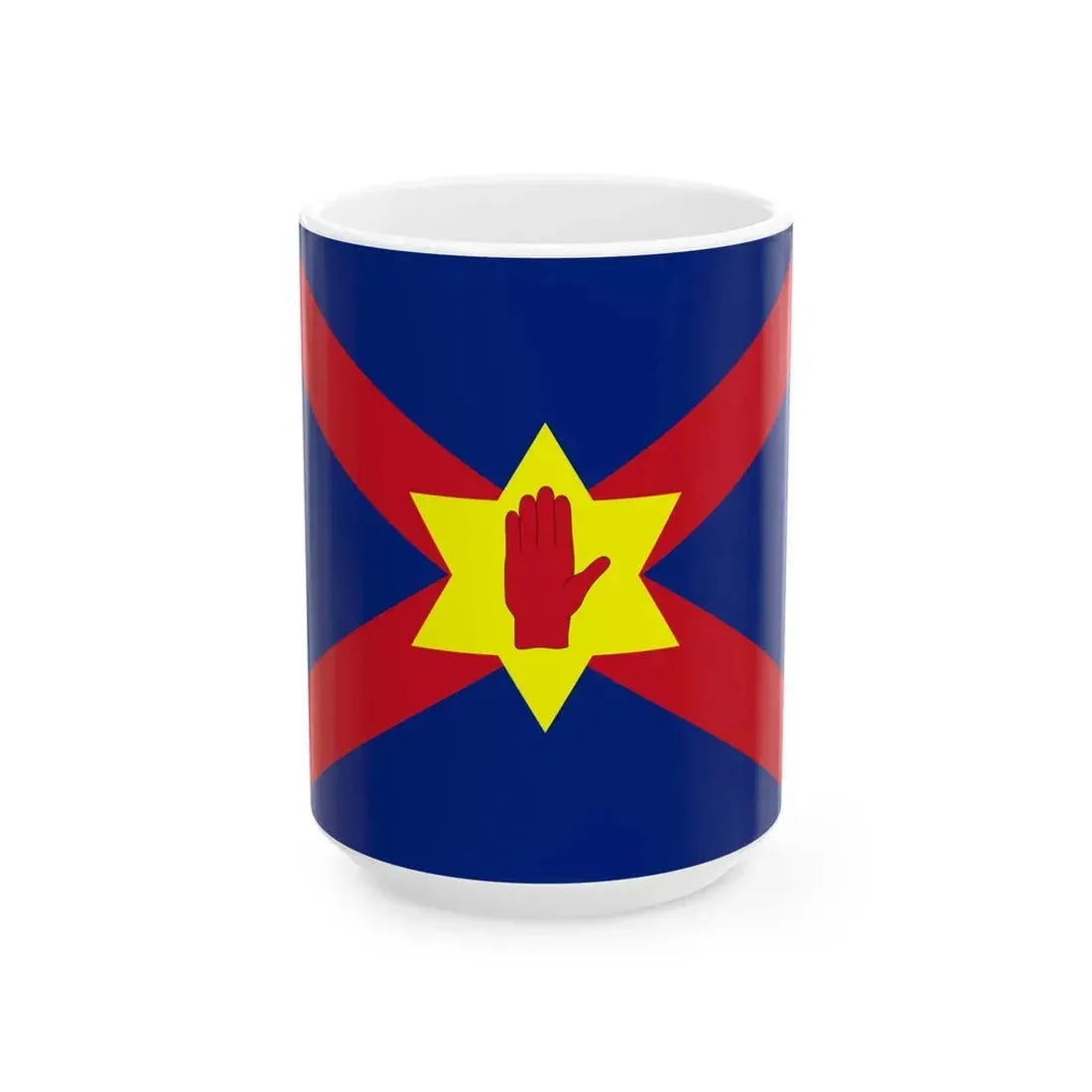 Flag of the Ulster Nation (Ireland) White Coffee Mug 15oz - Go Mug Yourself
