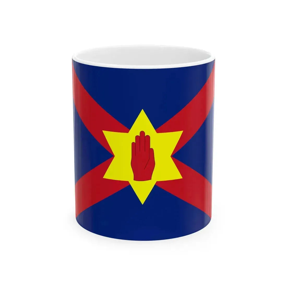 Flag of the Ulster Nation thumb closed (Ireland) White Coffee Mug 11oz - Go Mug Yourself