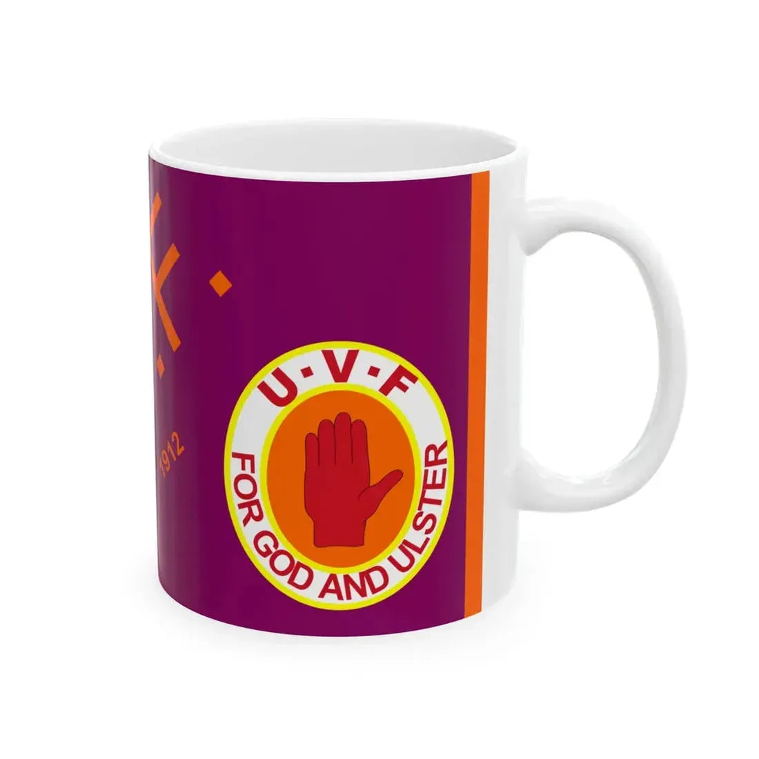 Flag of the Ulster Volunteer Force (Ireland) White Coffee Mug - Go Mug Yourself