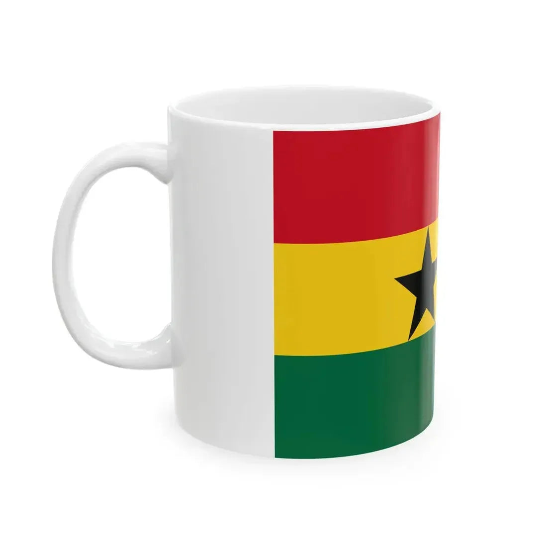 Flag of the Union of African States 1958-1961 (Ghana) White Coffee Mug - Go Mug Yourself