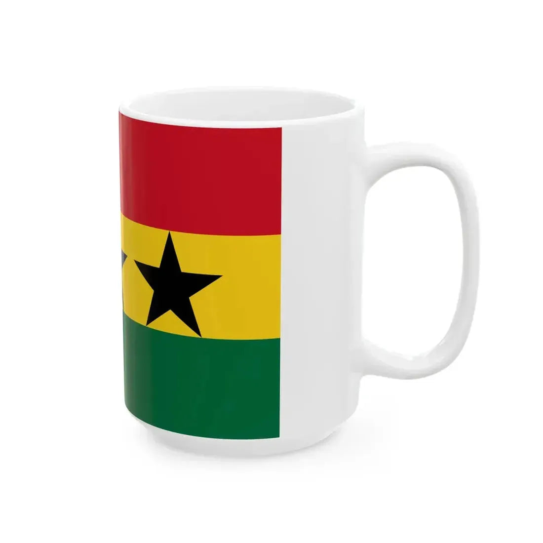 Flag of the Union of African States 1961-1962 (Ghana) White Coffee Mug - Go Mug Yourself