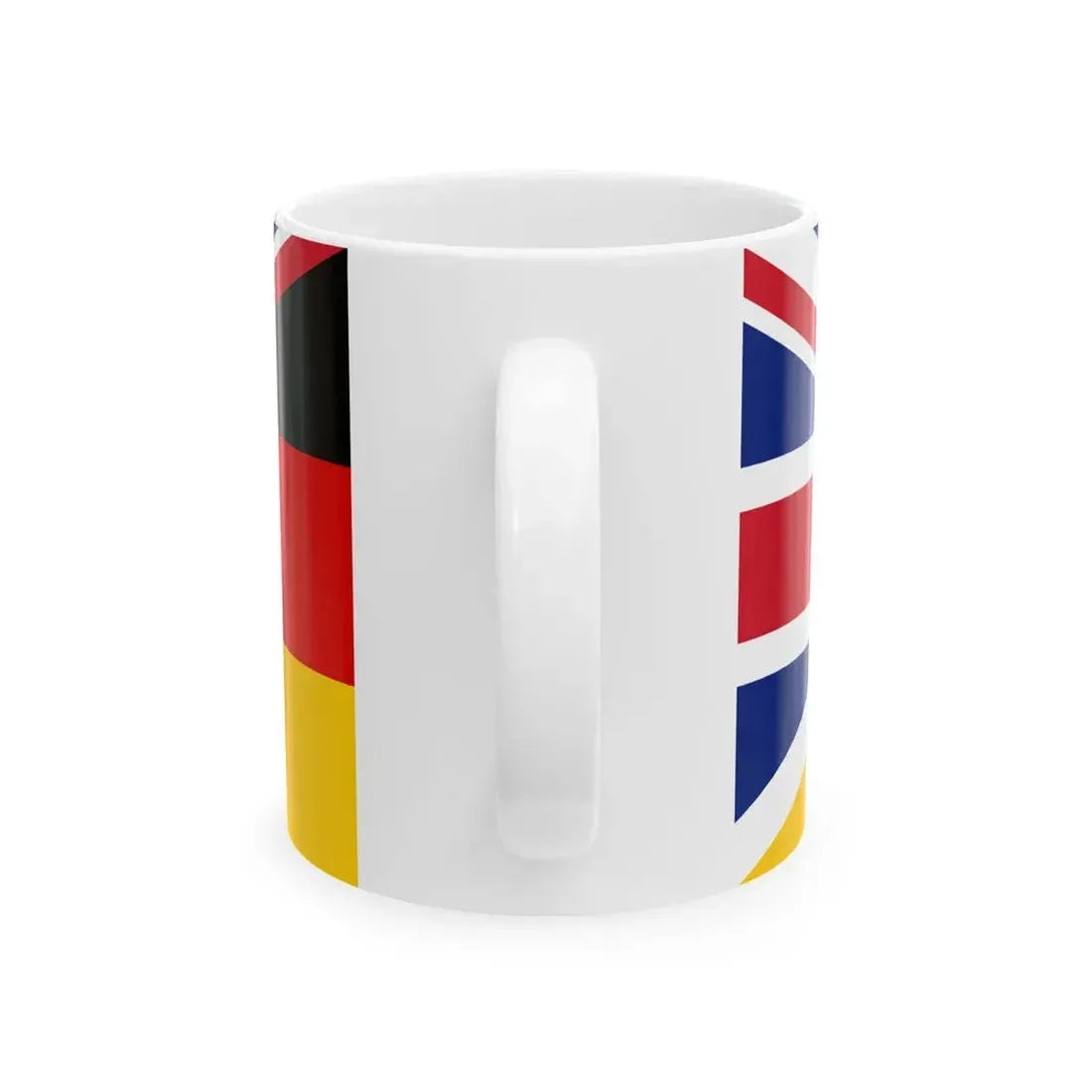 Flag of the United Kingdom and Germany (Germany) White Coffee Mug - Go Mug Yourself