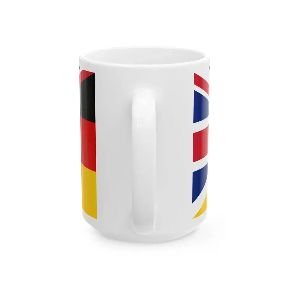 Flag of the United Kingdom and Germany (Germany) White Coffee Mug - Go Mug Yourself