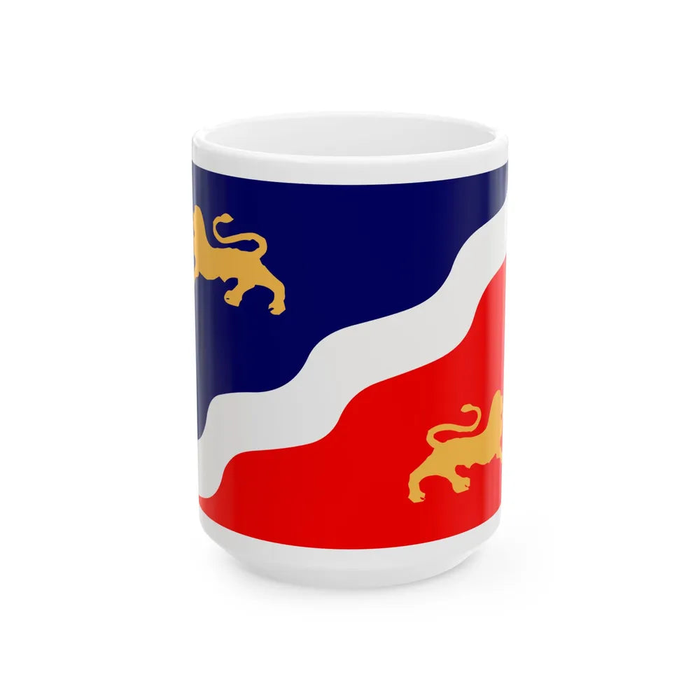 Flag of the United Republic of Kivu (Congo) White Coffee Mug 15oz - Go Mug Yourself