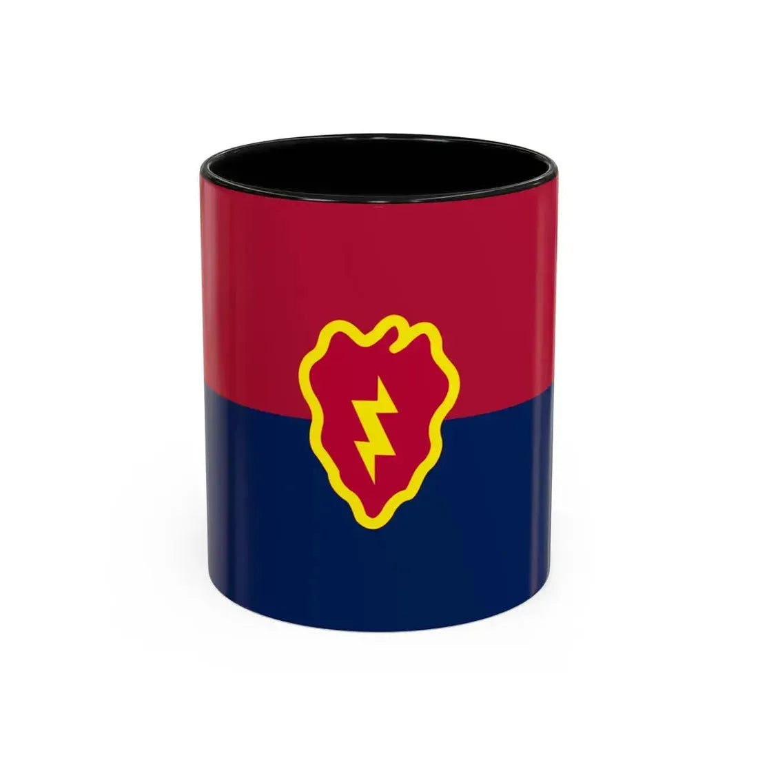 Flag of the United States 25th Infantry Division (U.S. Army) Accent Coffee Mug 11oz Black - Go Mug Yourself