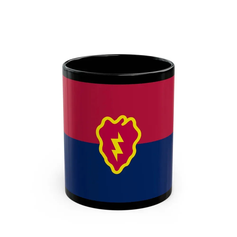 Flag of the United States 25th Infantry Division (U.S. Army) Black Coffee Mug 11oz - Go Mug Yourself