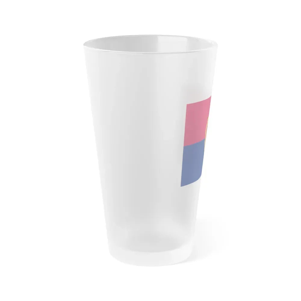 Flag of the United States 25th Infantry Division (U.S. Army) Frosted Pint Glass 16oz - Go Mug Yourself