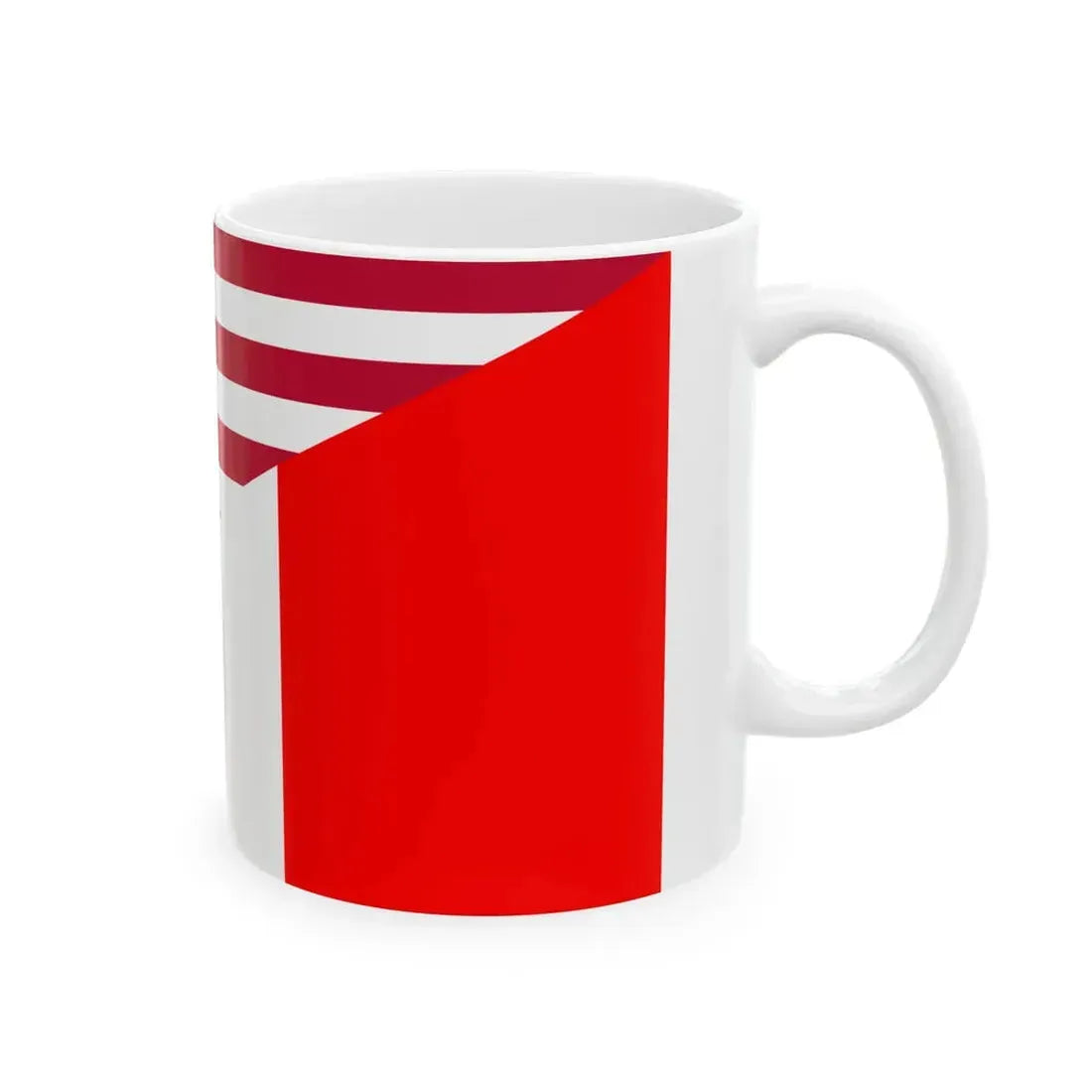 Flag of the United States and France (France) White Coffee Mug - Go Mug Yourself