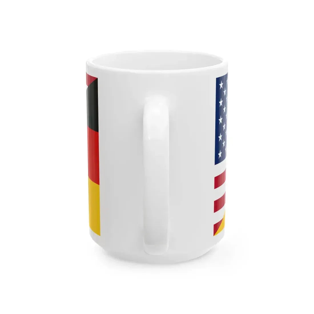 Flag of the United States and Germany (Germany) White Coffee Mug - Go Mug Yourself
