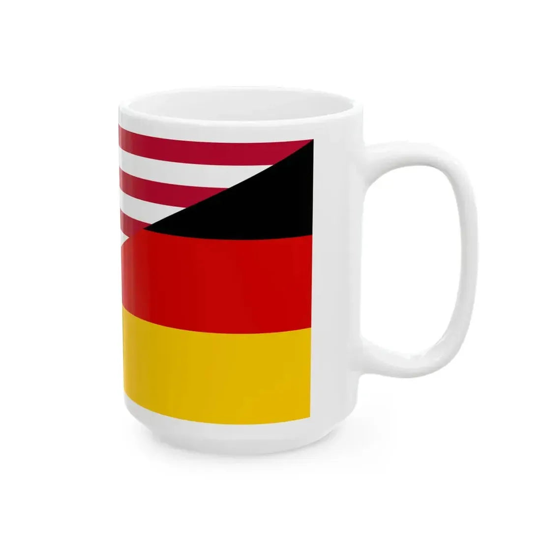 Flag of the United States and Germany (Germany) White Coffee Mug - Go Mug Yourself