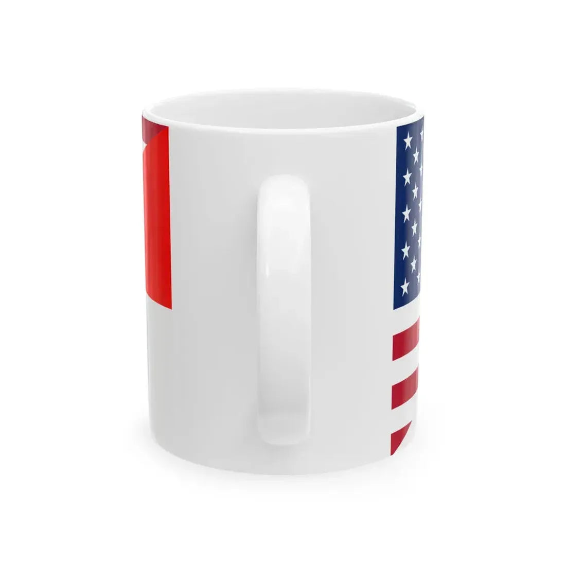 Flag of the United States and Indonesia (Indonesia) White Coffee Mug - Go Mug Yourself
