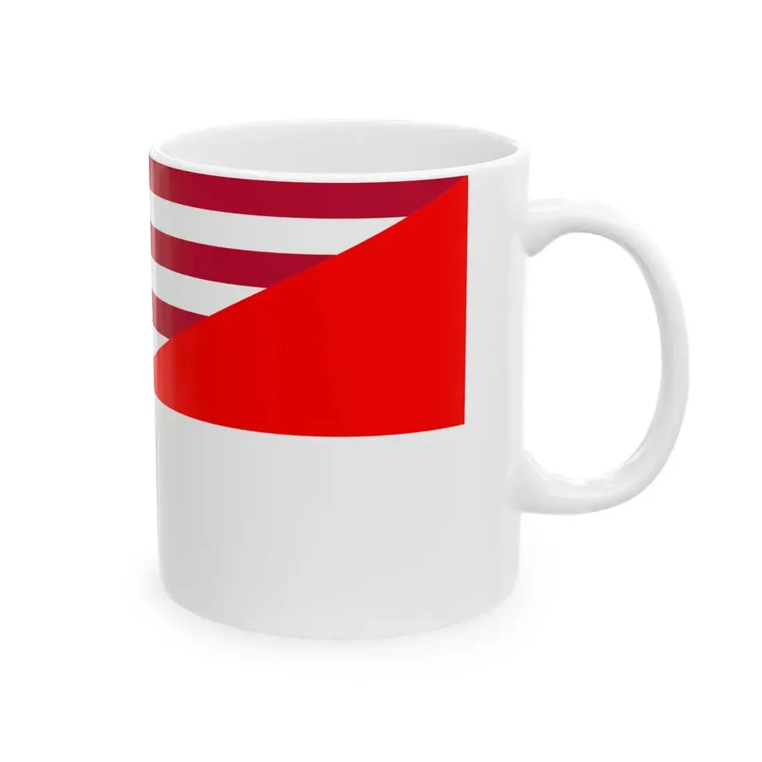 Flag of the United States and Indonesia (Indonesia) White Coffee Mug - Go Mug Yourself