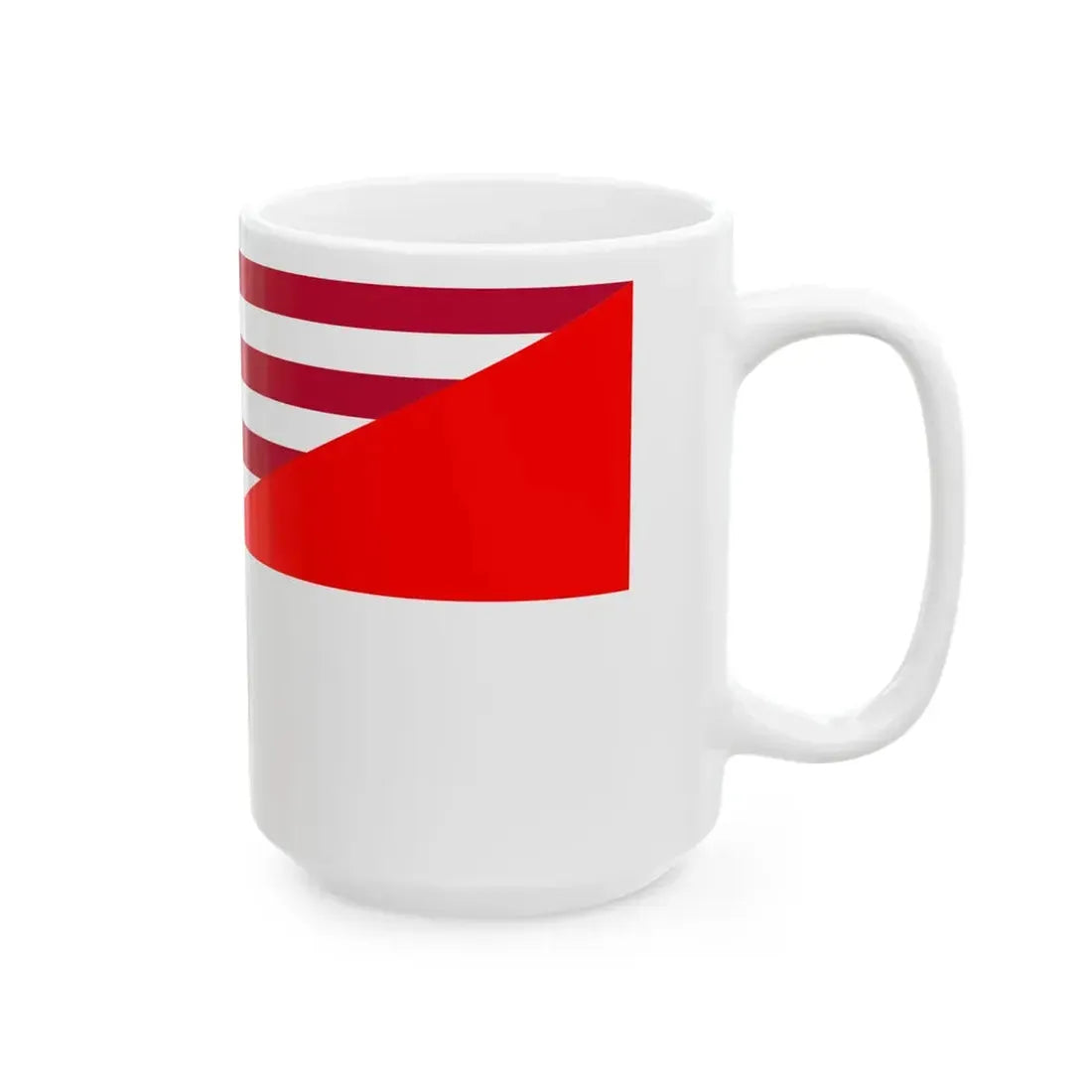 Flag of the United States and Indonesia (Indonesia) White Coffee Mug - Go Mug Yourself