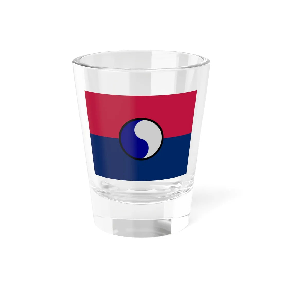 Flag of the United States Army 29th Infantry Division (United States) Shot Glass 1.5oz 1.5oz - Go Mug Yourself