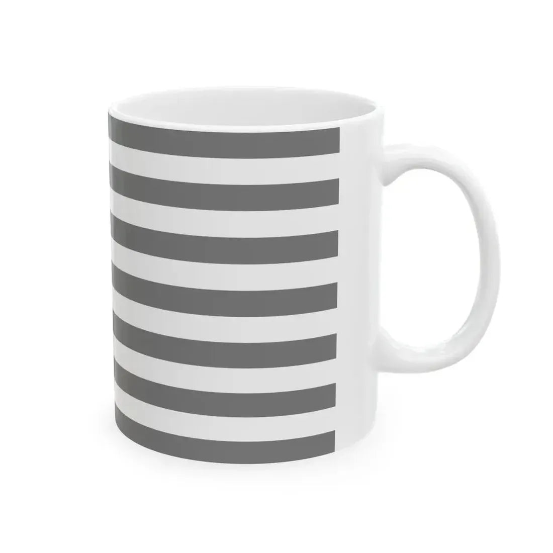 Flag of the United States black and white variant 2 (United States) White Coffee Mug - Go Mug Yourself