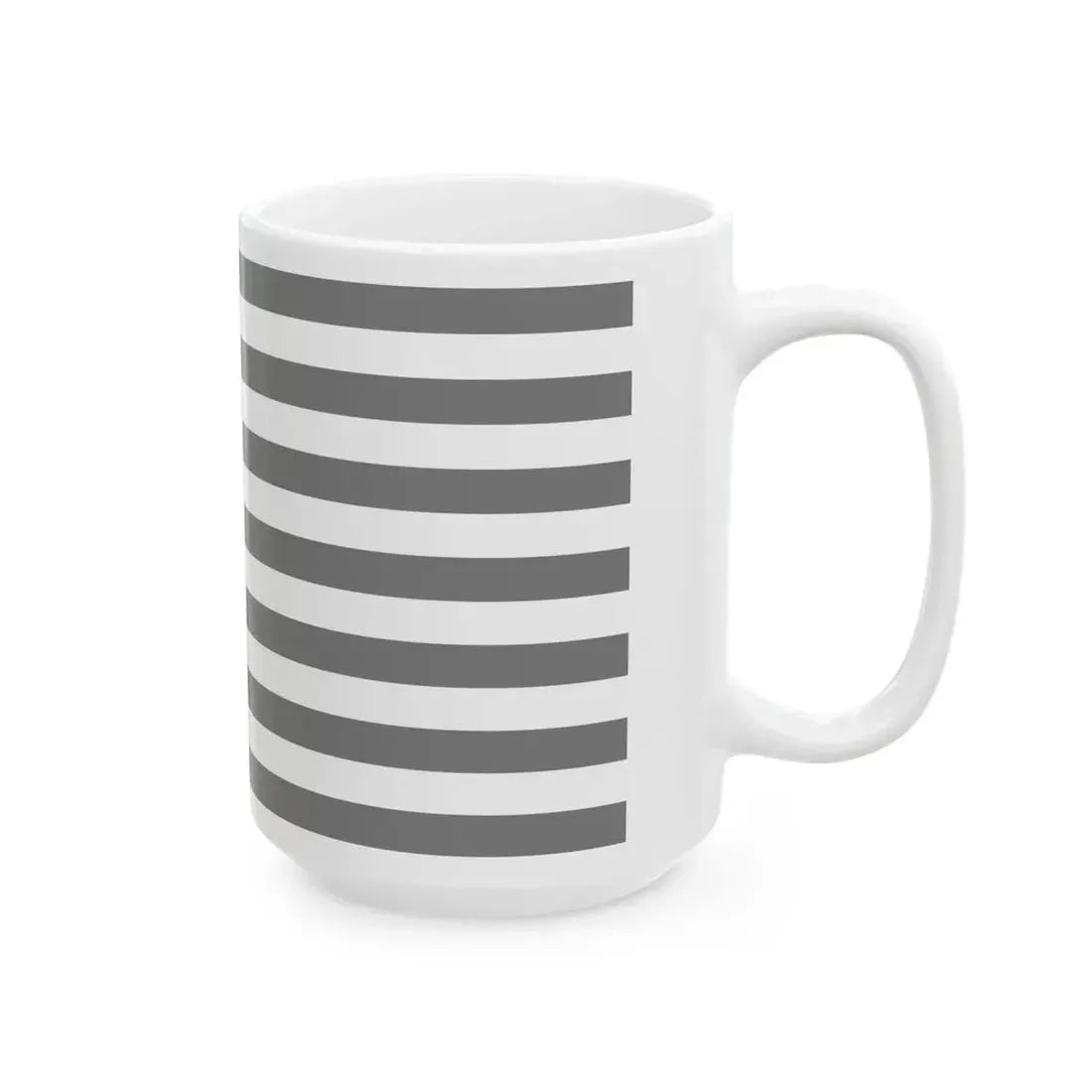 Flag of the United States black and white variant 2 (United States) White Coffee Mug - Go Mug Yourself