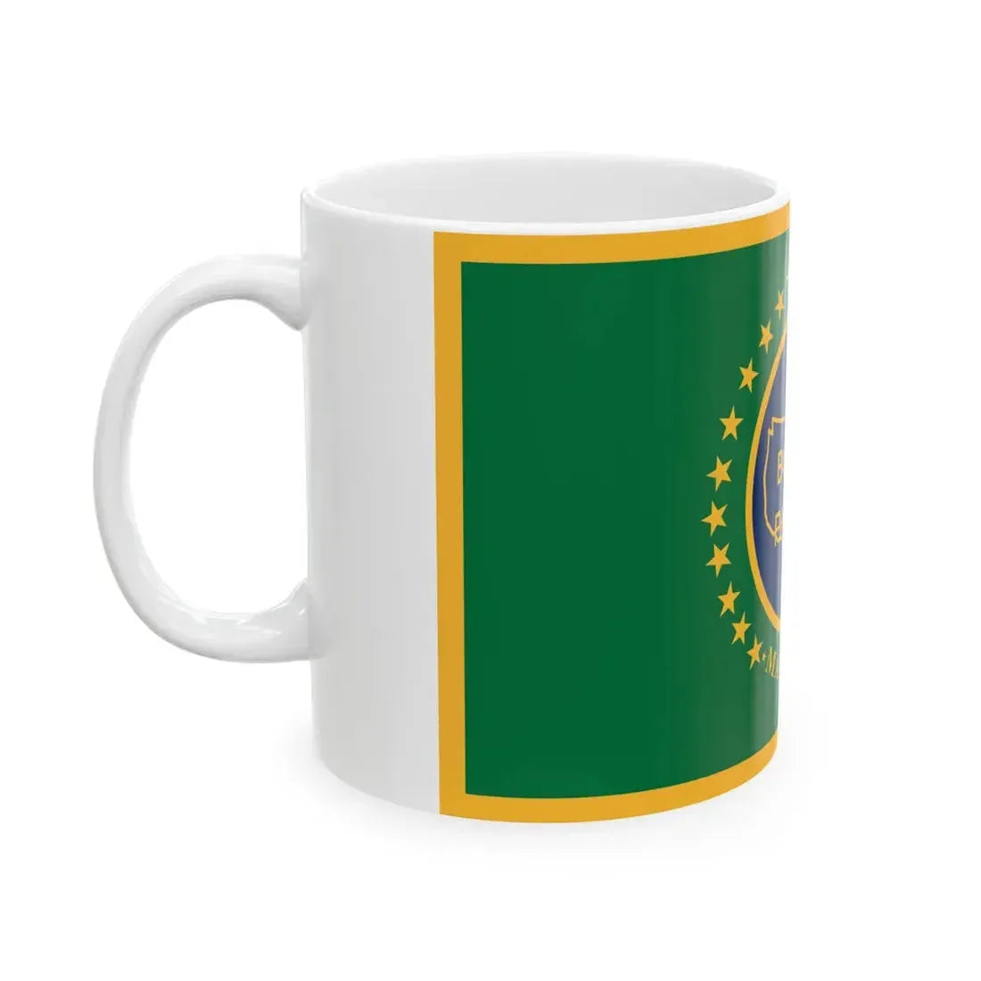 Flag of the United States Border Patrol (United States) White Coffee Mug - Go Mug Yourself
