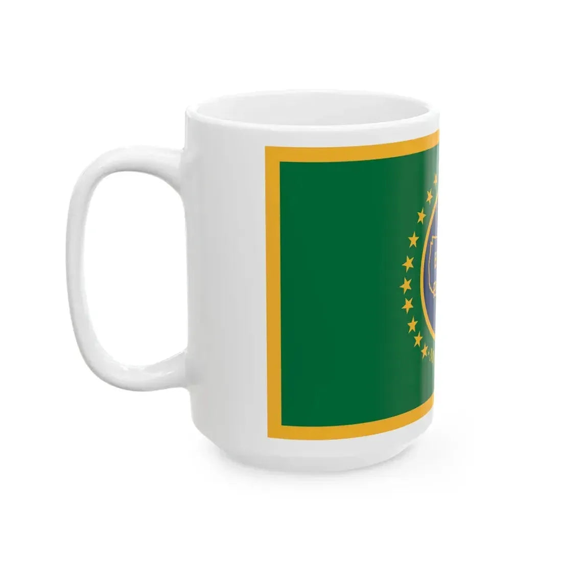 Flag of the United States Border Patrol (United States) White Coffee Mug - Go Mug Yourself