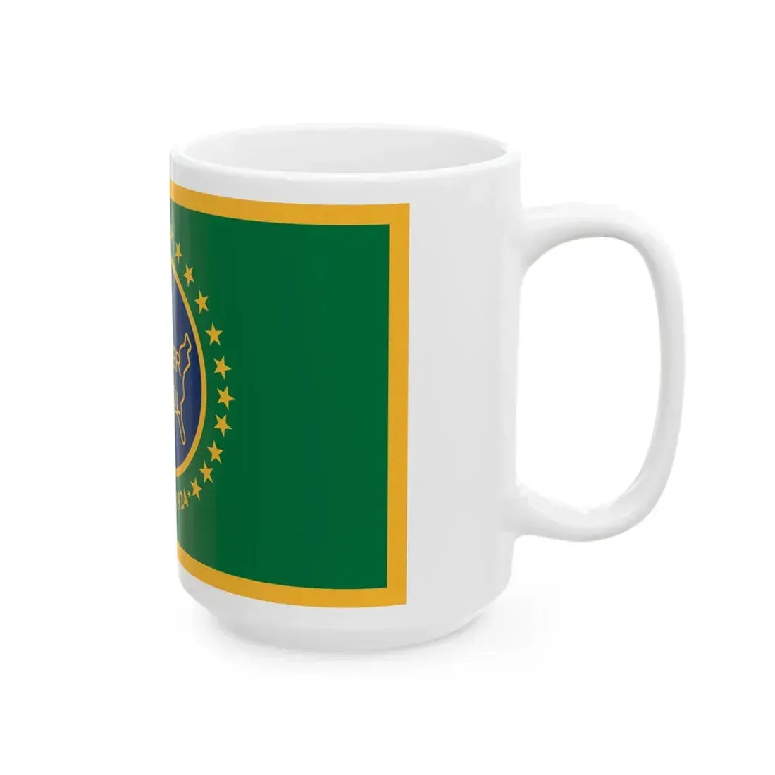 Flag of the United States Border Patrol (United States) White Coffee Mug - Go Mug Yourself