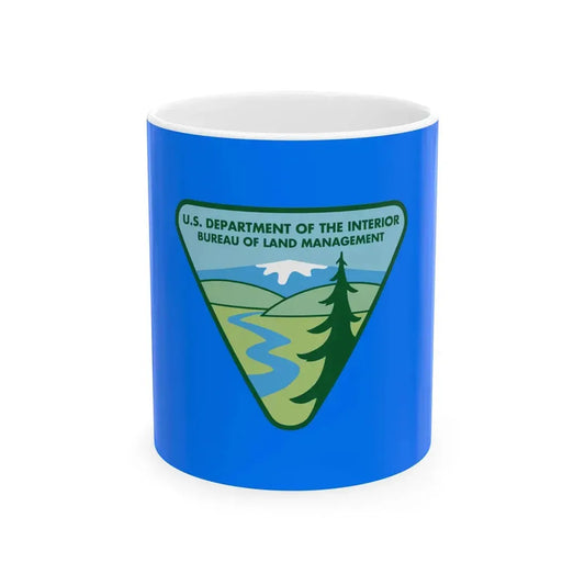 Flag of the United States Bureau of Land Management (United States) White Coffee Mug 11oz - Go Mug Yourself