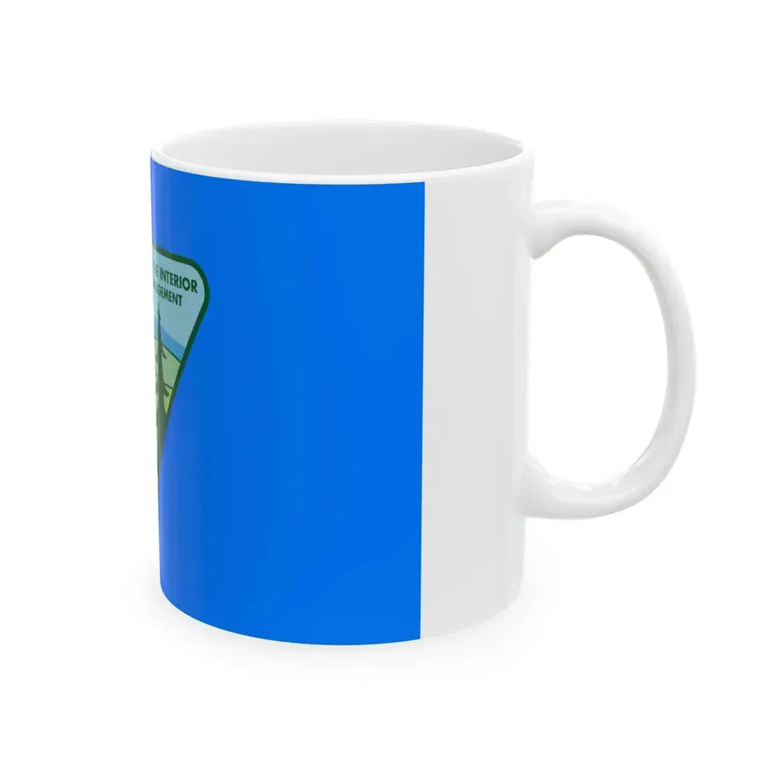 Flag of the United States Bureau of Land Management (United States) White Coffee Mug - Go Mug Yourself