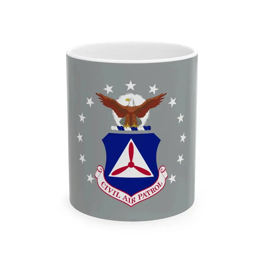 Flag of the United States Civil Air Patrol (United States) White Coffee Mug 11oz - Go Mug Yourself