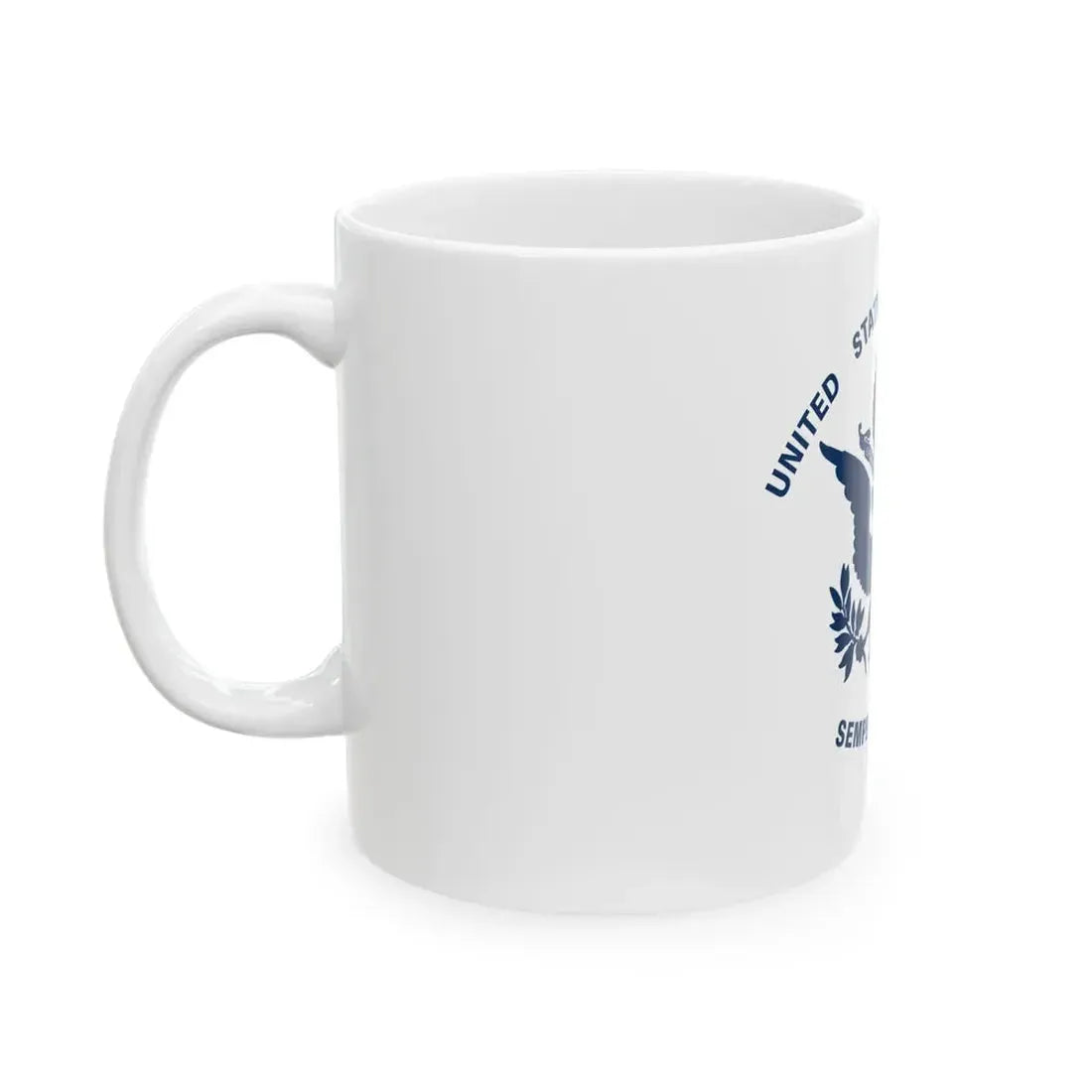 Flag of the United States Coast Guard (United States) White Coffee Mug - Go Mug Yourself
