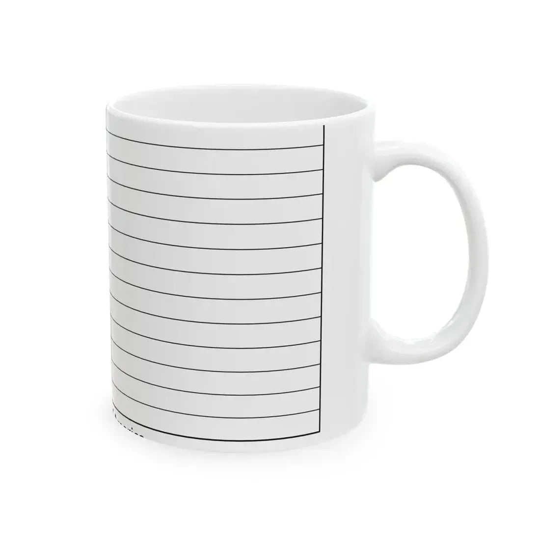 Flag of the United States colouring page (United States) White Coffee Mug - Go Mug Yourself