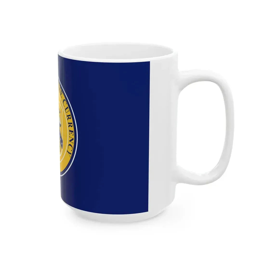 Flag of the United States Comptroller of the Currency (United States) White Coffee Mug - Go Mug Yourself