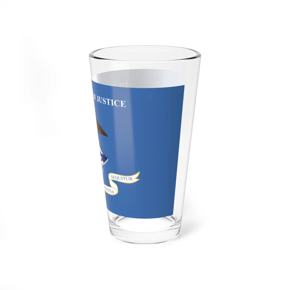 Flag of the United States Department of Justice (United States) Pint Glass 16oz - Go Mug Yourself