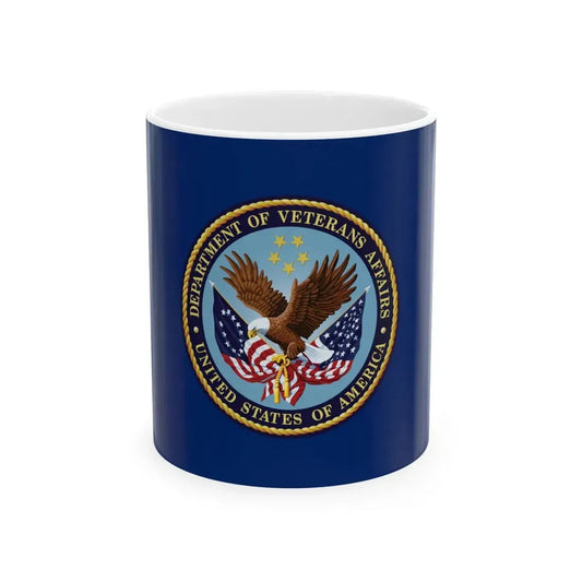 Flag of the United States Department of Veterans Affairs (United States) White Coffee Mug 11oz - Go Mug Yourself