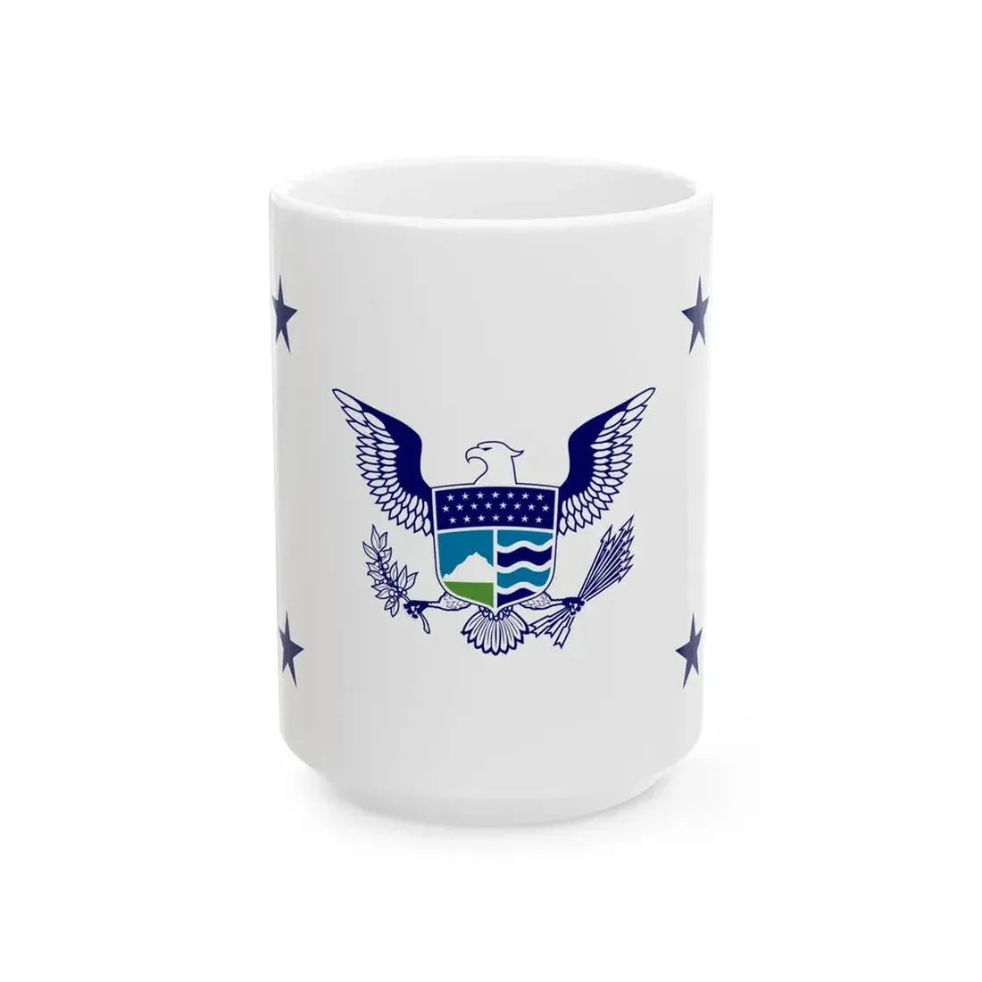 Flag of the United States Deputy Secretary of Homeland Security (United States) White Coffee Mug 15oz - Go Mug Yourself