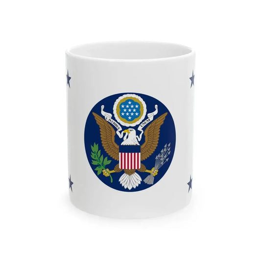 Flag of the United States Deputy Secretary of State (United States) White Coffee Mug 11oz - Go Mug Yourself