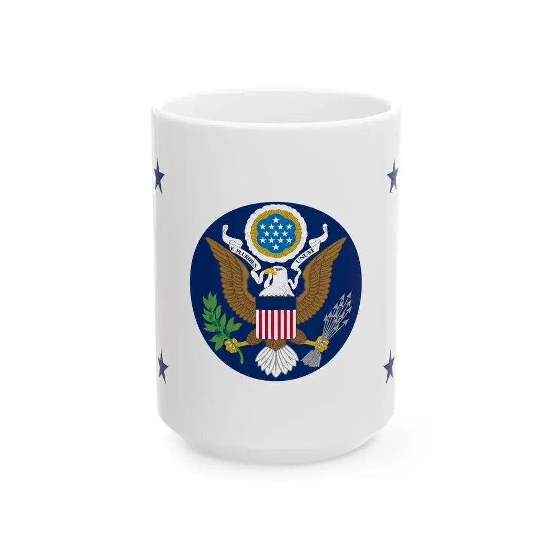 Flag of the United States Deputy Secretary of State (United States) White Coffee Mug 15oz - Go Mug Yourself