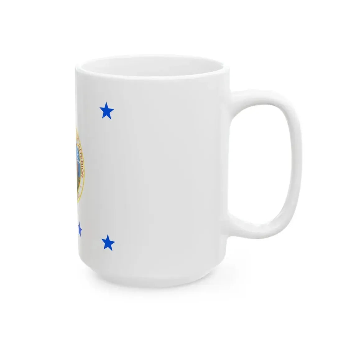 Flag of the United States Deputy Secretary of the Interior (United States) White Coffee Mug - Go Mug Yourself