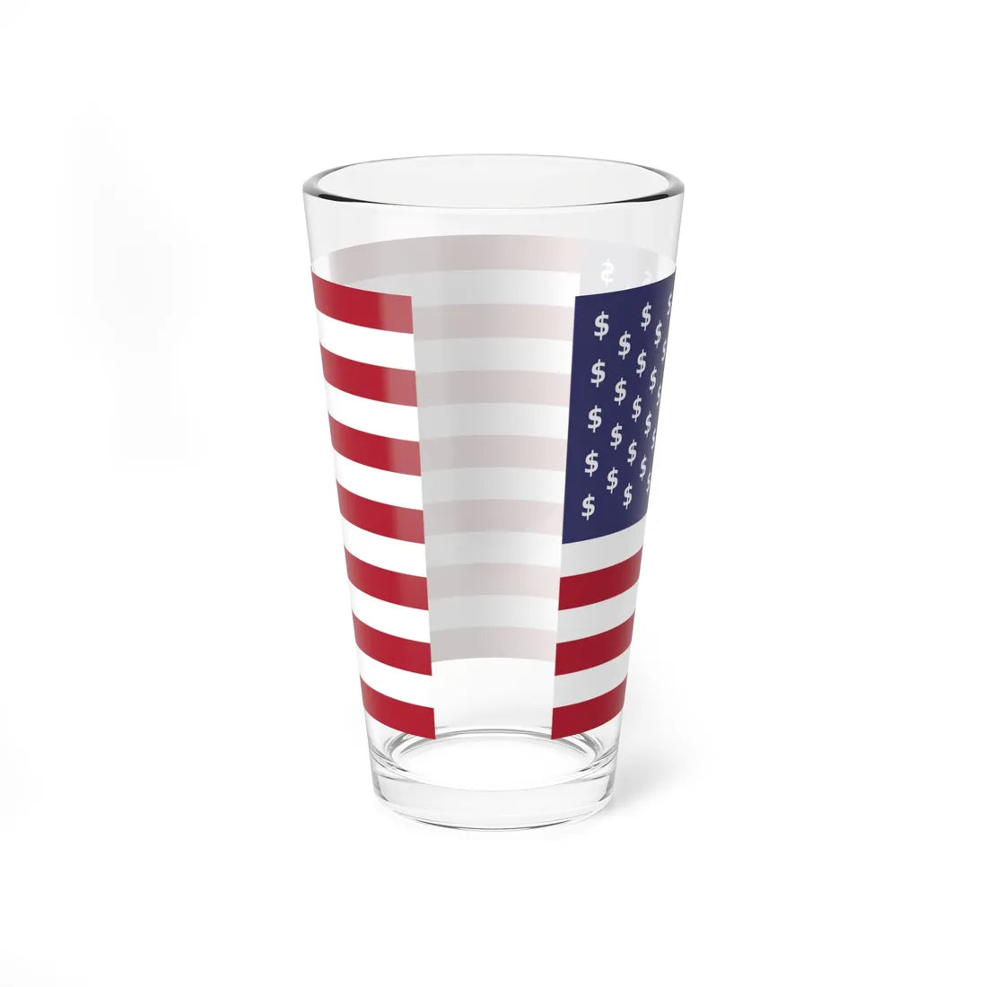 Flag of the United States dollars (United States) Pint Glass 16oz - Go Mug Yourself