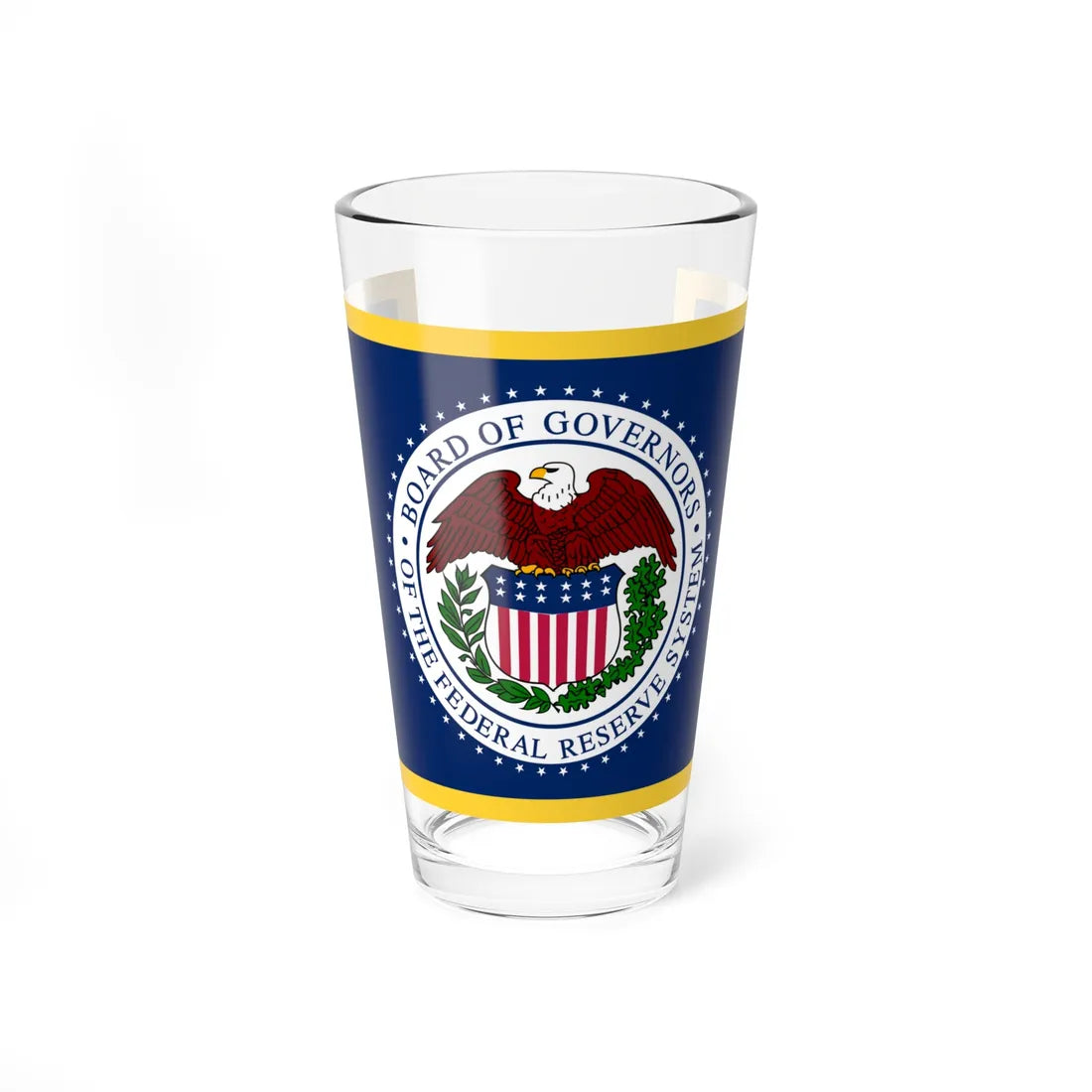 Flag of the United States Federal Reserve (United States) Pint Glass 16oz 16oz - Go Mug Yourself