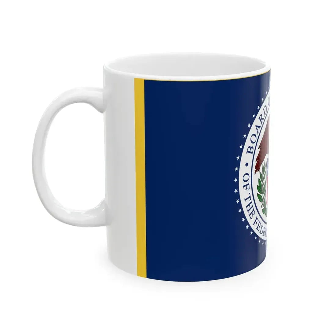 Flag of the United States Federal Reserve (United States) White Coffee Mug - Go Mug Yourself