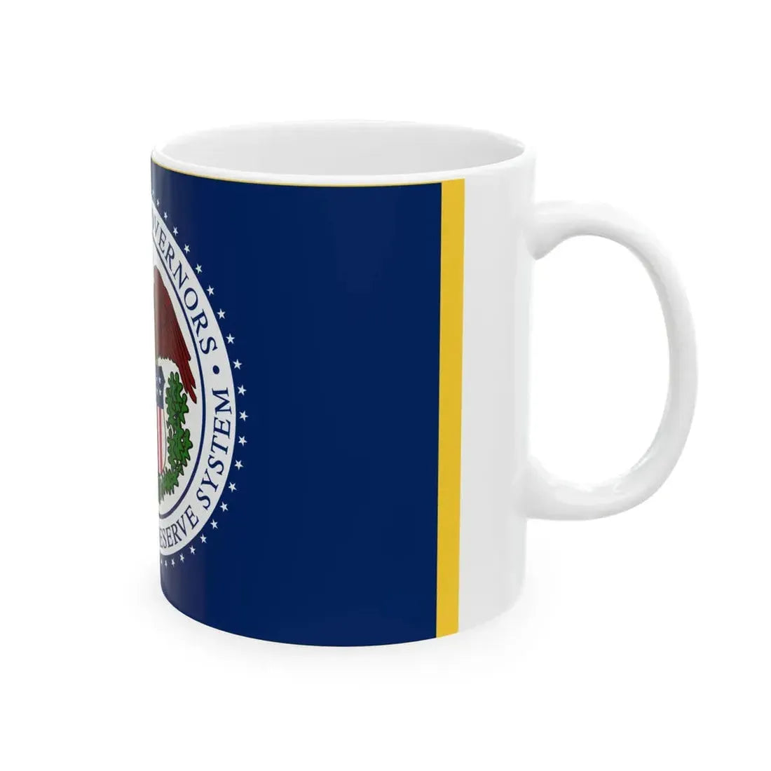 Flag of the United States Federal Reserve (United States) White Coffee Mug - Go Mug Yourself