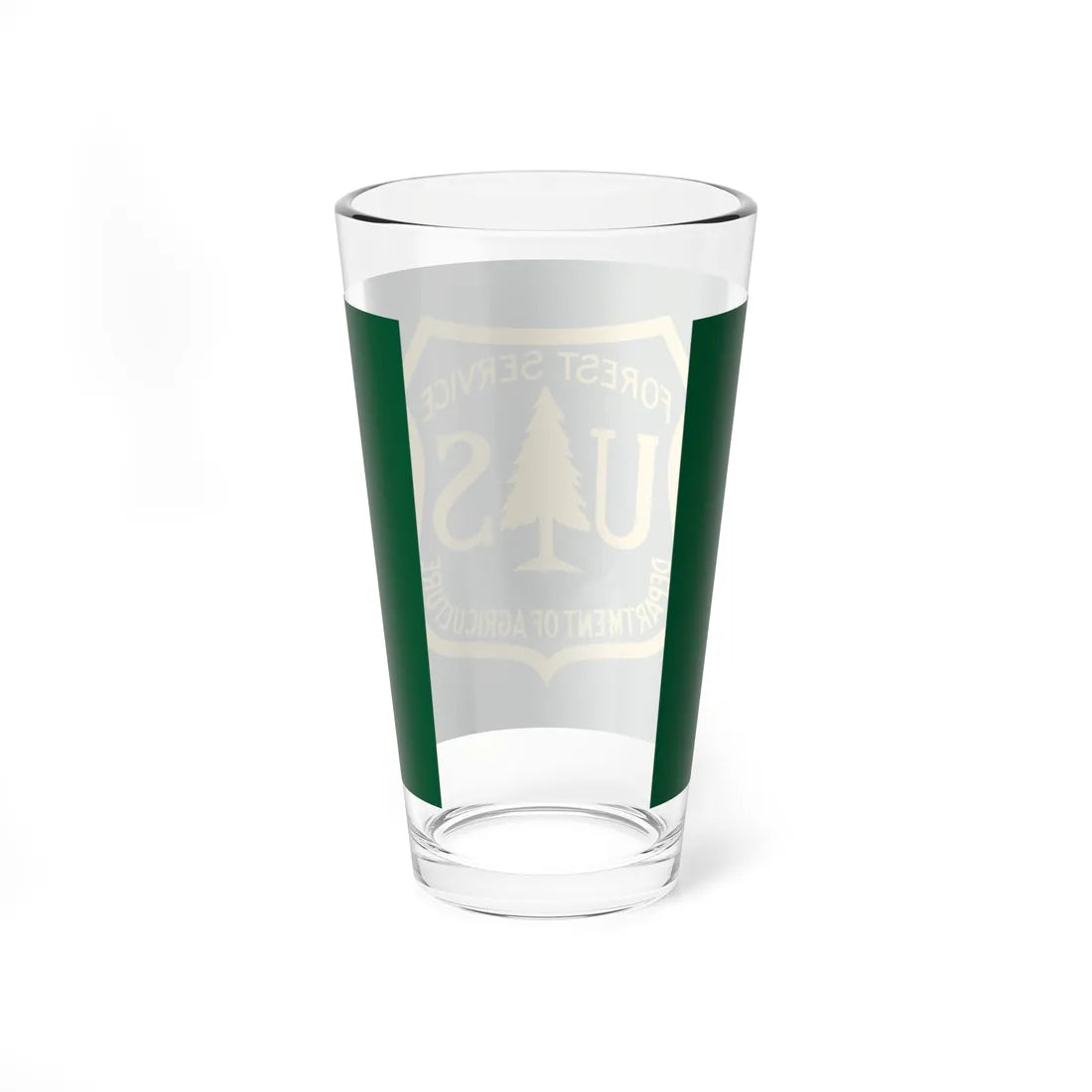 Flag of the United States Forest Service (United States) Pint Glass 16oz - Go Mug Yourself