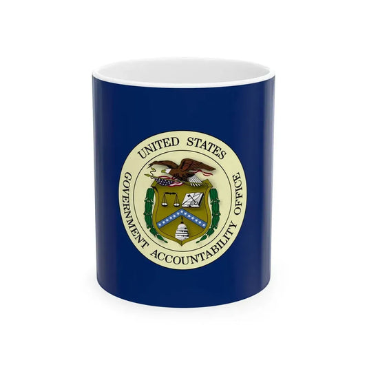Flag of the United States Government Accountability Office (United States) White Coffee Mug 11oz - Go Mug Yourself