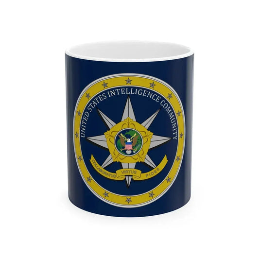 Flag of the United States Intelligence Community (United States) White Coffee Mug 11oz - Go Mug Yourself