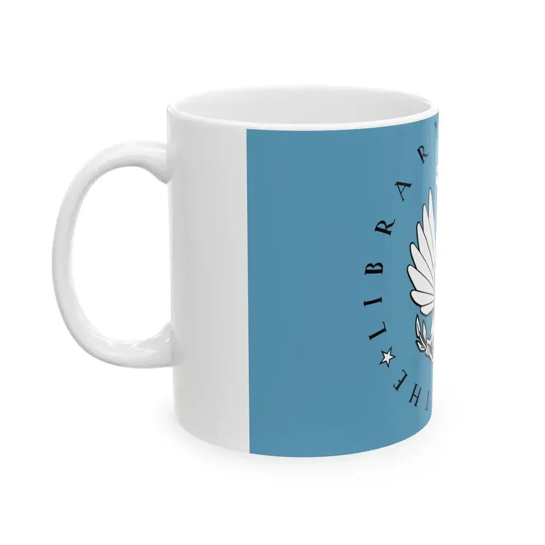 Flag of the United States Library of Congress 2 (United States) White Coffee Mug - Go Mug Yourself