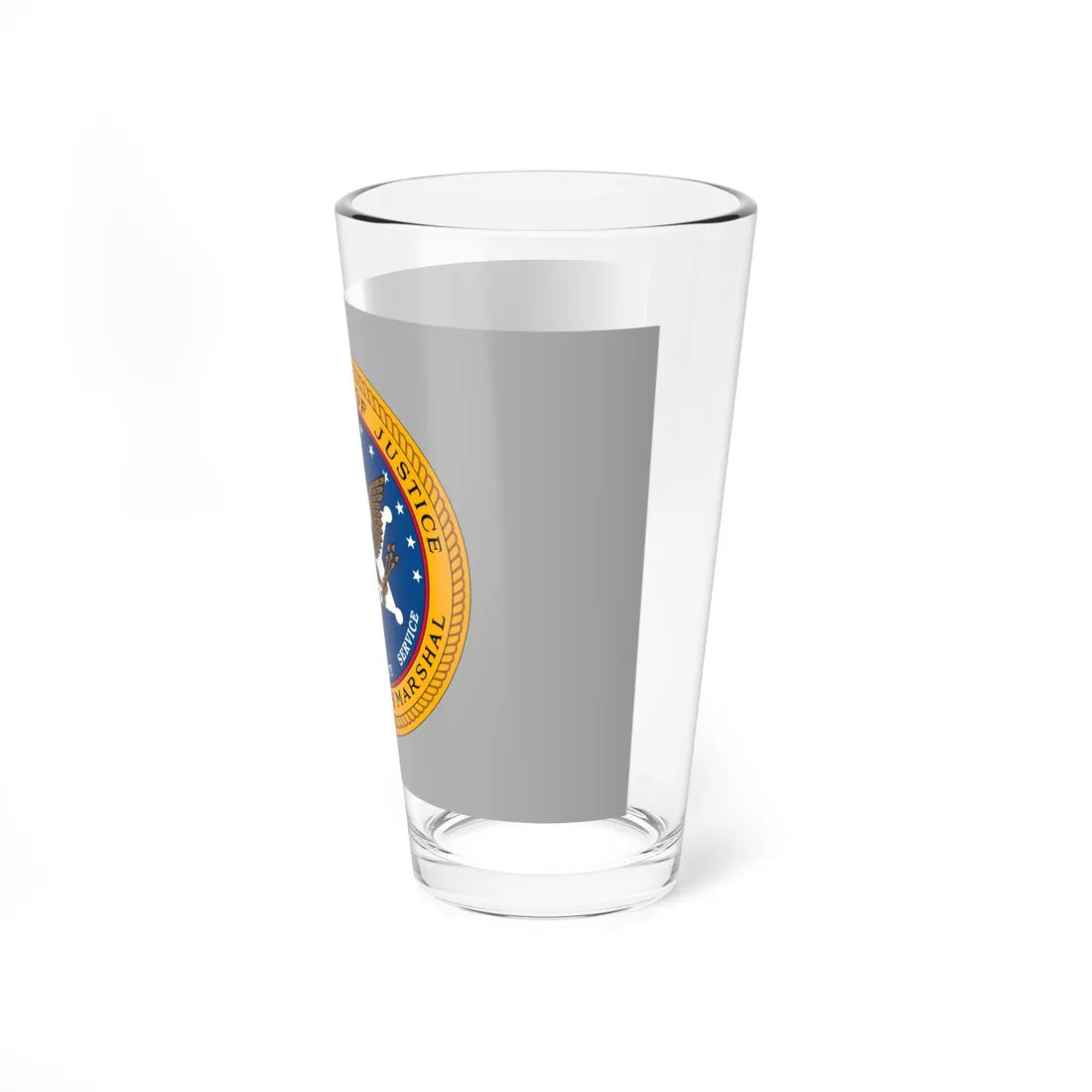 Flag of the United States Marshals Service variant (United States) Pint Glass 16oz - Go Mug Yourself