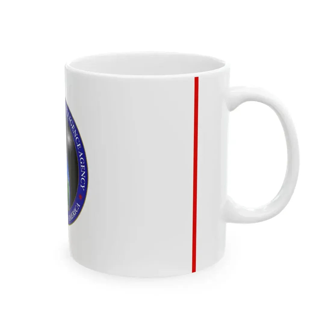 Flag of the United States National Geospatial-Intelligence Agency (United States) White Coffee Mug - Go Mug Yourself