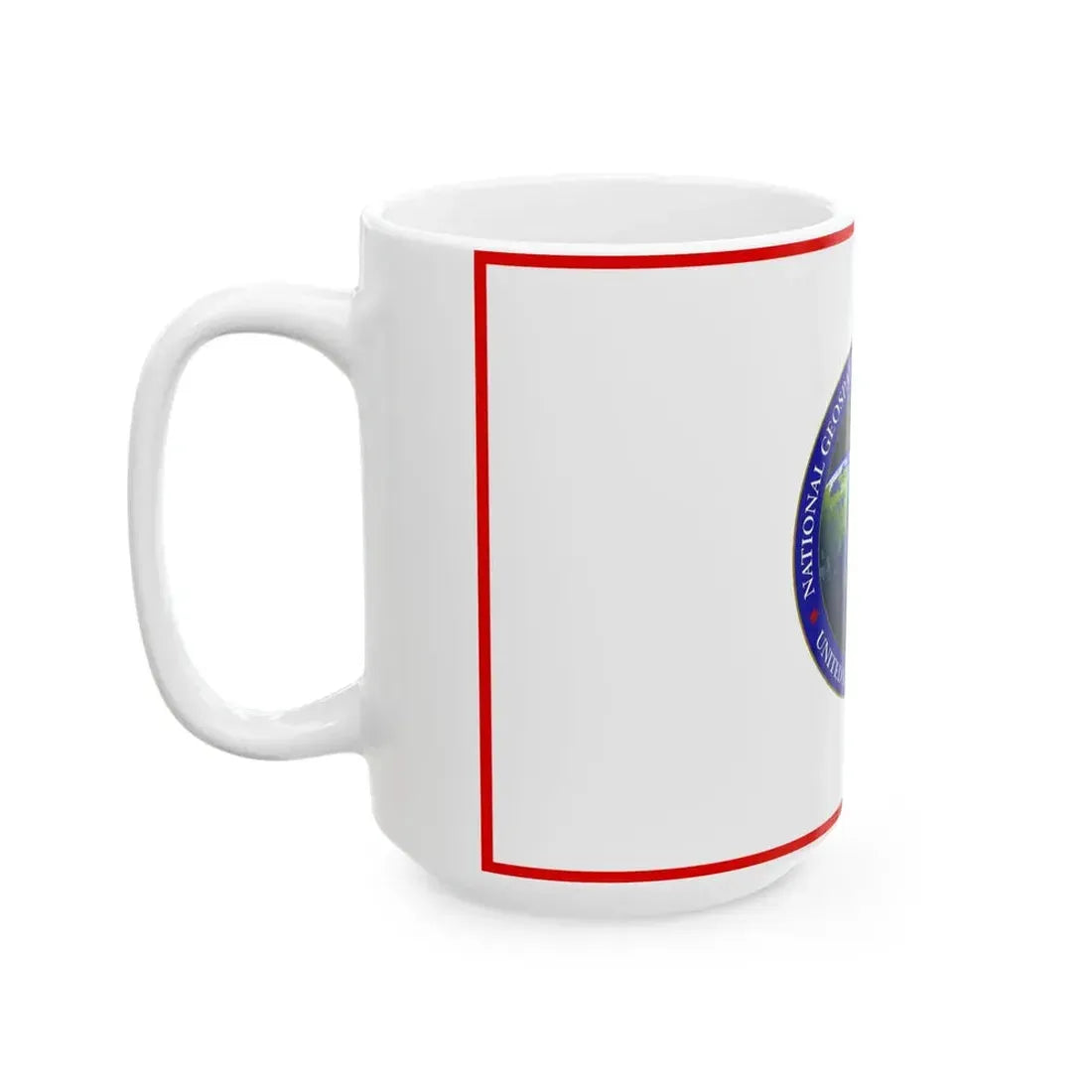 Flag of the United States National Geospatial-Intelligence Agency (United States) White Coffee Mug - Go Mug Yourself