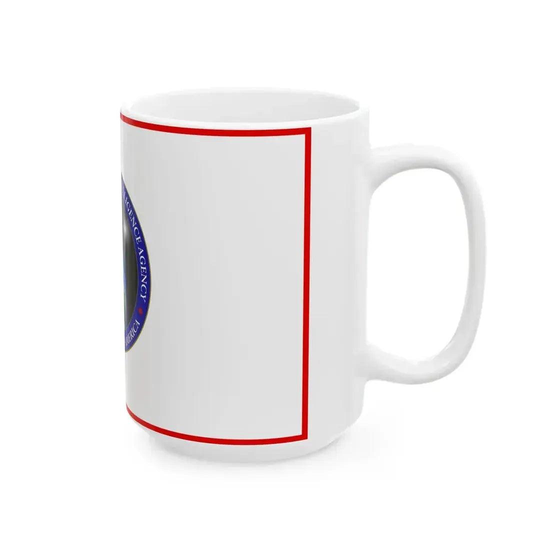 Flag of the United States National Geospatial-Intelligence Agency (United States) White Coffee Mug - Go Mug Yourself