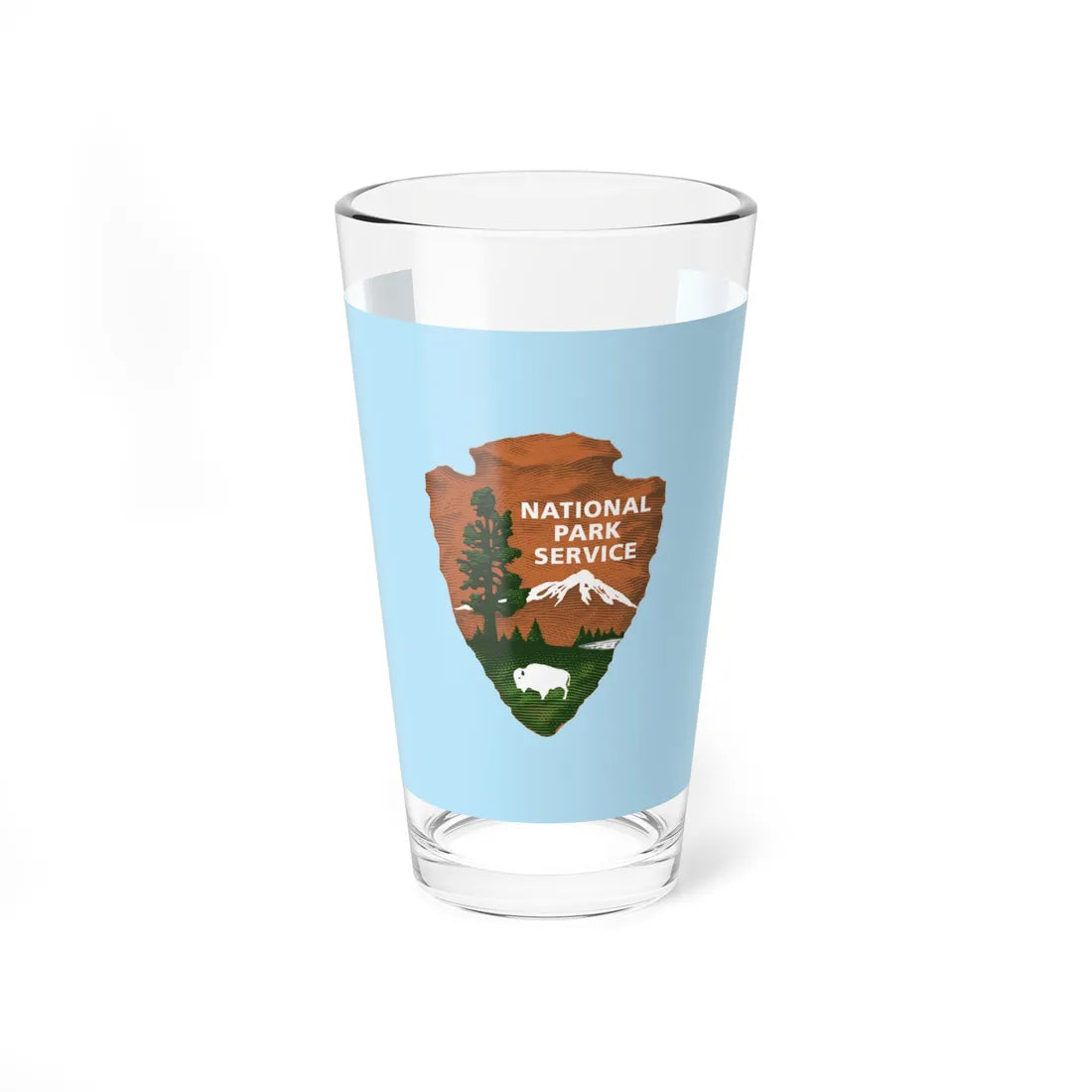Flag of the United States National Park Service (United States) Pint Glass 16oz 16oz - Go Mug Yourself