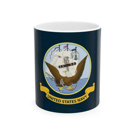 Flag of the United States Navy (United States) White Coffee Mug 11oz - Go Mug Yourself