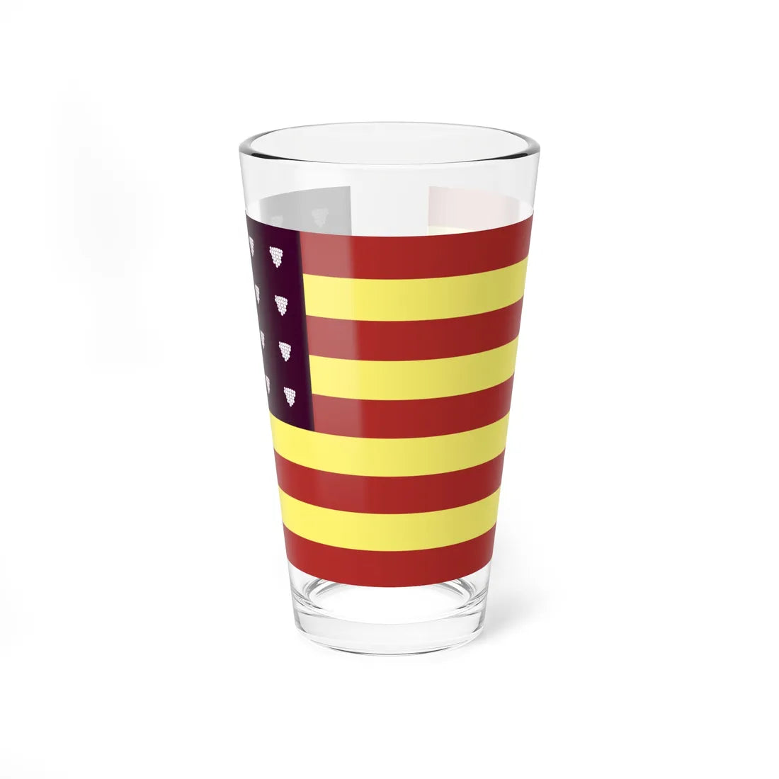Flag of the United States of Akkerman (United States) Pint Glass 16oz 16oz - Go Mug Yourself